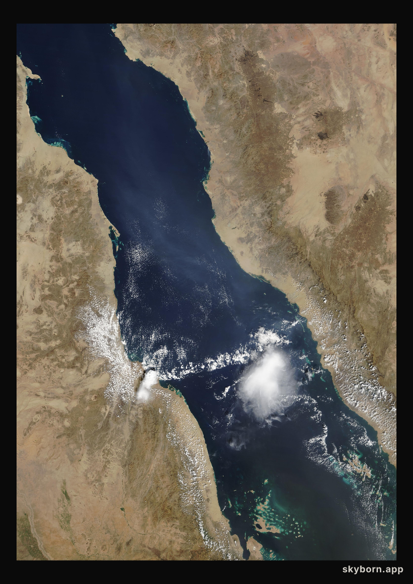 The Earth on 31 October 2017 · Red Sea