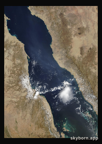 The Earth on 31 October 2017 · Red Sea