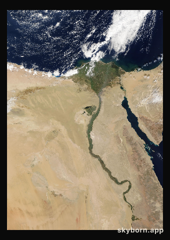 The Earth on 5 November 2017 · Nile Delta and Sinai