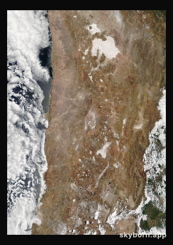 The Earth on 7 November 2017 · Atacama and the Andes