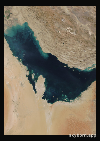 The Earth on 8 November 2017 · Persian Gulf