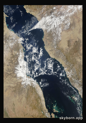 The Earth on 27 November 2017 · Red Sea