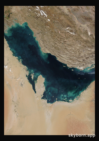 The Earth on 29 November 2017 · Persian Gulf