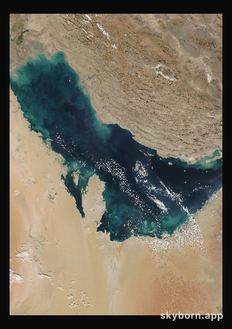 The Earth on 3 December 2017 · Persian Gulf