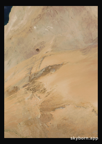 The Earth on 4 December 2017 · Eye of the Sahara, Mauritania