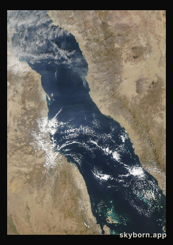 The Earth on 6 December 2017 · Red Sea
