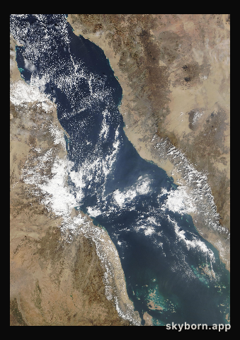 The Earth on 7 December 2017 · Red Sea