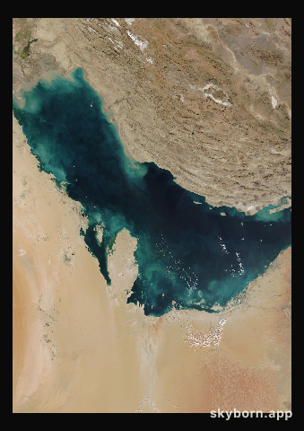 The Earth on 10 December 2017 · Persian Gulf
