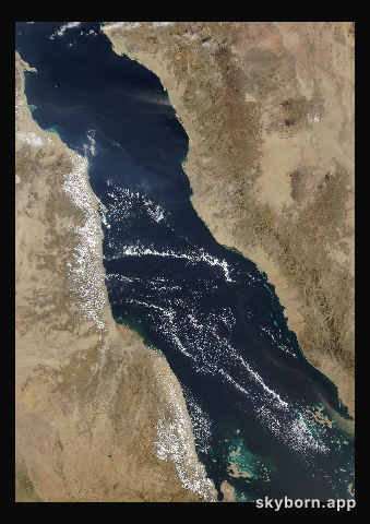 The Earth on 20 December 2017 · Red Sea