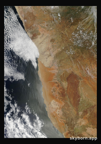 The Earth on 24 December 2017 · Namib Desert