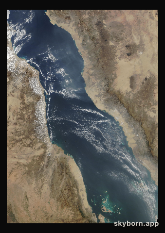 The Earth on 30 December 2017 · Red Sea