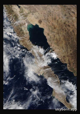 The Earth on 1 January 2018 · Baja California