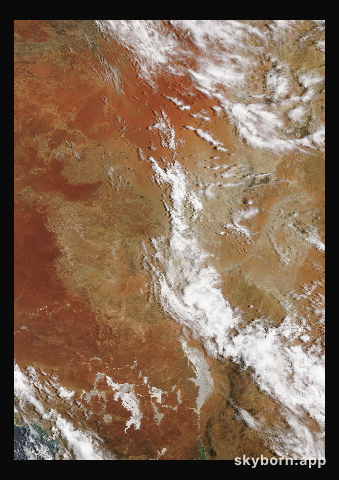 The Earth on 7 January 2018 · Lake Eyre, Australia