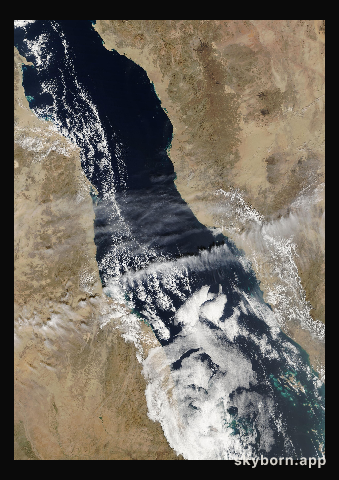 The Earth on 28 January 2018 · Red Sea