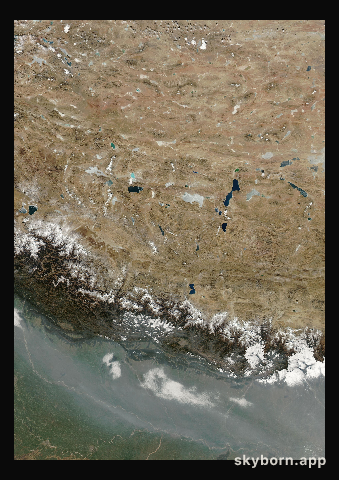 The Earth on 30 January 2018 · Himalaya and Tibet