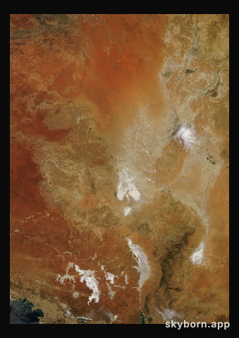 The Earth on 6 February 2018 · Lake Eyre, Australia