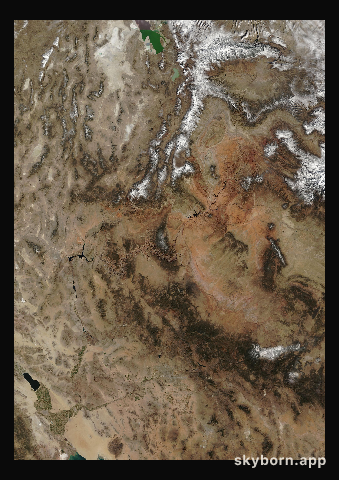 The Earth on 7 February 2018 · Colorado Plateau