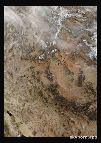 The Earth on 9 February 2018 · Colorado Plateau