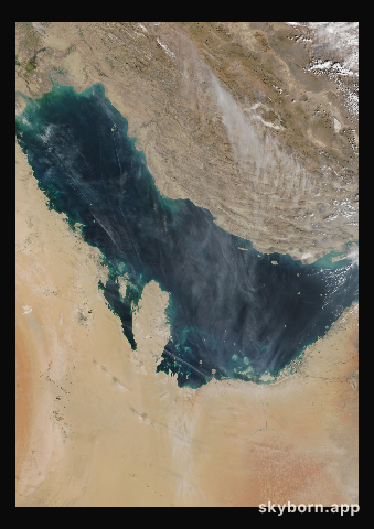The Earth on 10 February 2018 · Persian Gulf