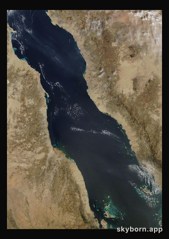 The Earth on 11 February 2018 · Red Sea