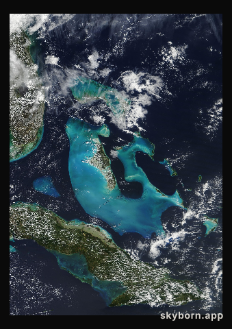 The Earth on 13 February 2018 · Bahamas