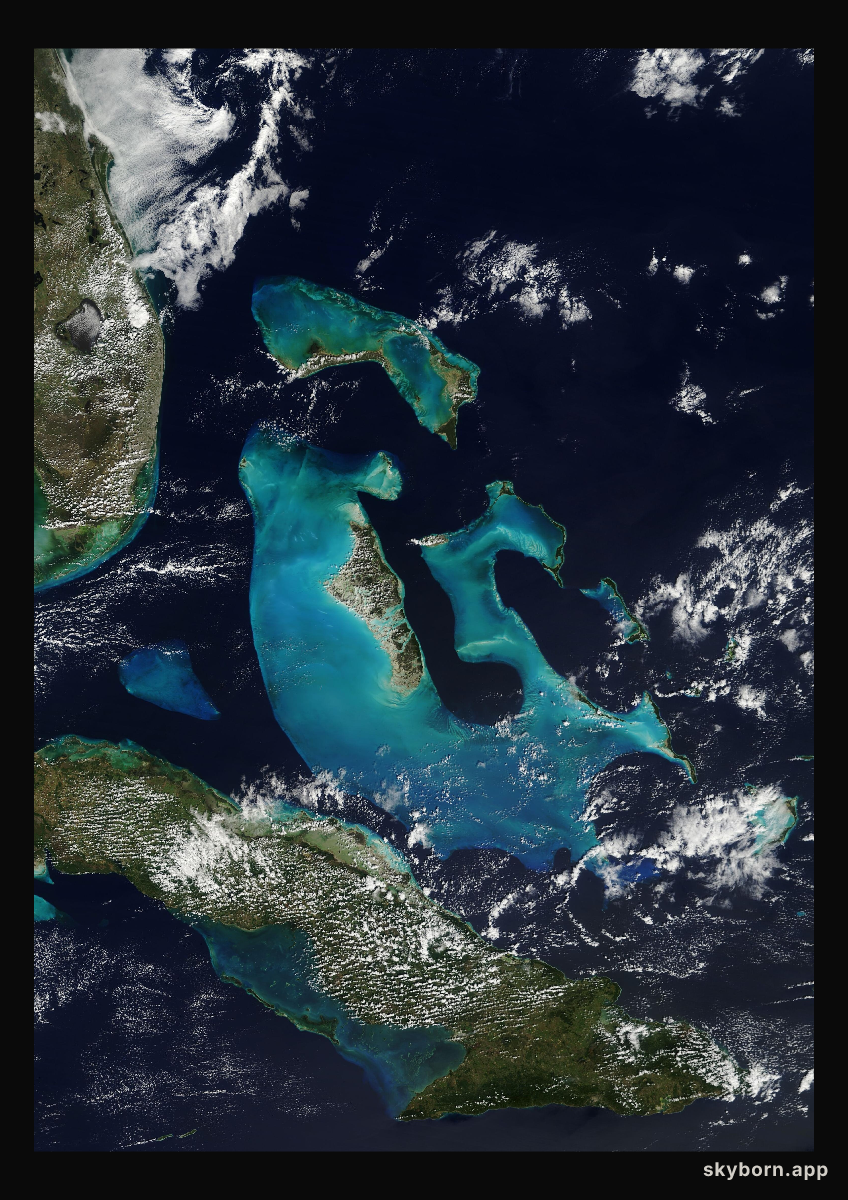 The Earth on 15 February 2018 · Bahamas