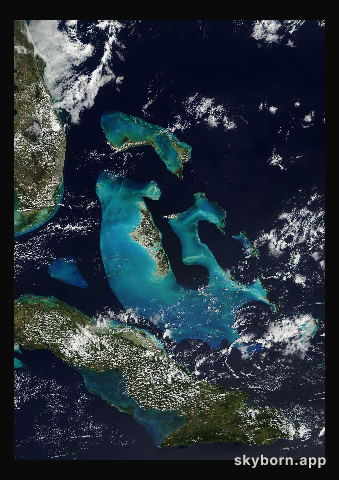 The Earth on 15 February 2018 · Bahamas