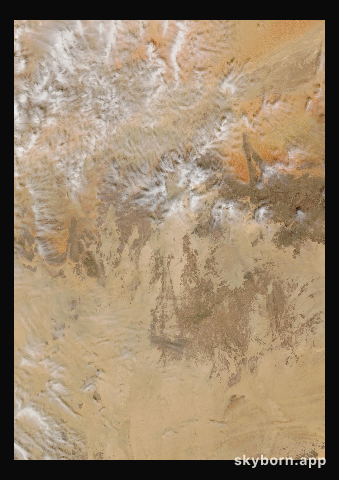 The Earth on 16 February 2018 · Sahara, Algeria
