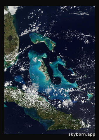The Earth on 17 February 2018 · Bahamas