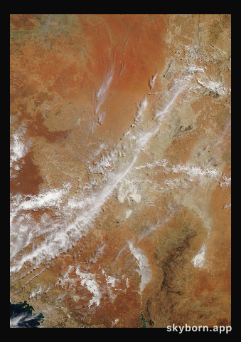 The Earth on 19 February 2018 · Lake Eyre, Australia