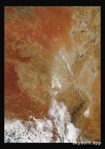 The Earth on 24 February 2018 · Lake Eyre, Australia