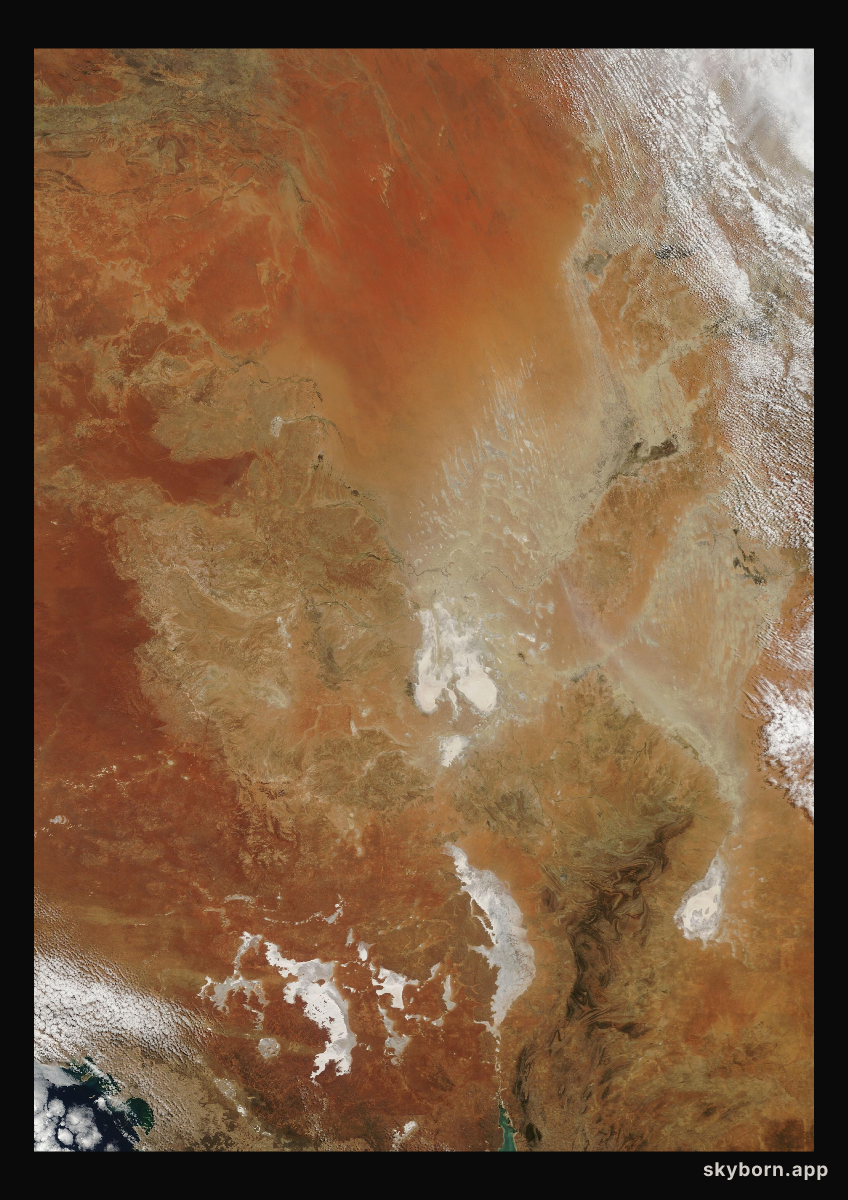 The Earth on 5 March 2018 · Lake Eyre, Australia