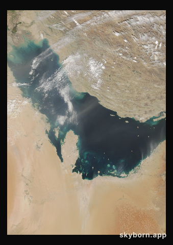 The Earth on 11 March 2018 · Persian Gulf
