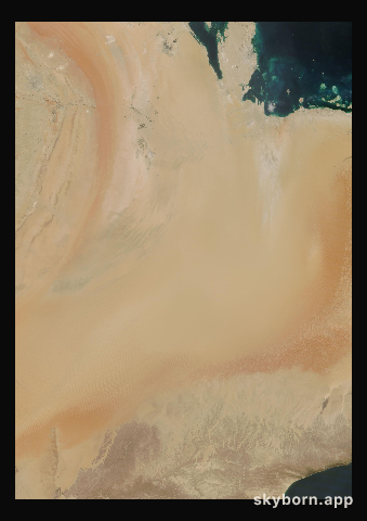 The Earth on 21 March 2018 · Empty Quarter, Arabia