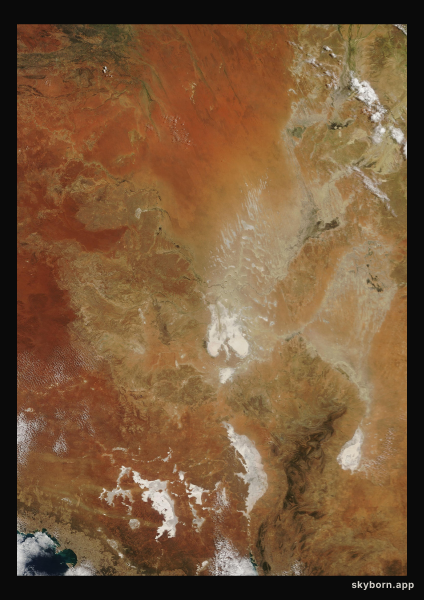 The Earth on 26 March 2018 · Lake Eyre, Australia