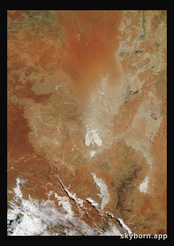 The Earth on 1 April 2018 · Lake Eyre, Australia