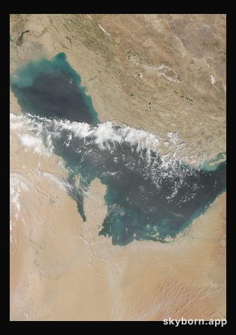The Earth on 3 April 2018 · Persian Gulf