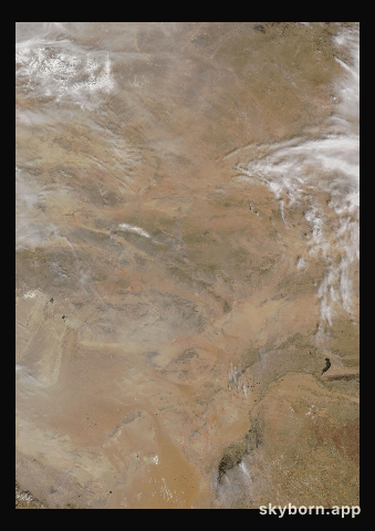 The Earth on 8 April 2018 · Gobi Desert