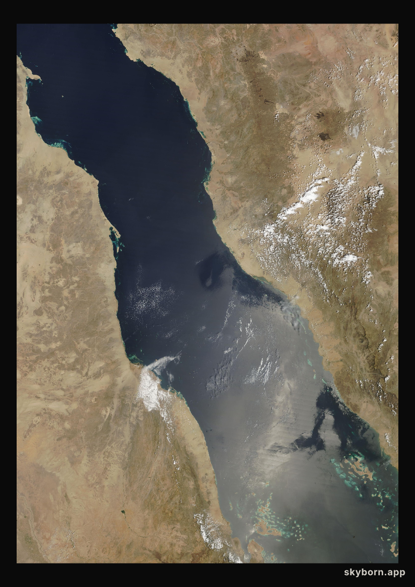 The Earth on 9 April 2018 · Red Sea
