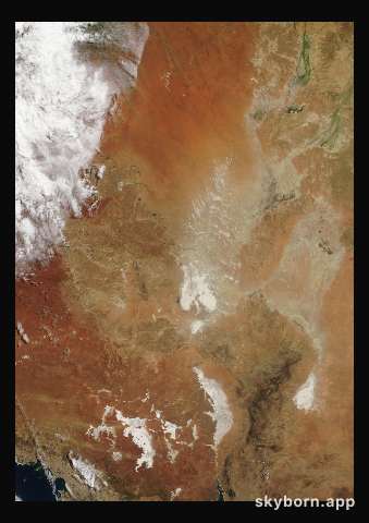 The Earth on 11 April 2018 · Lake Eyre, Australia