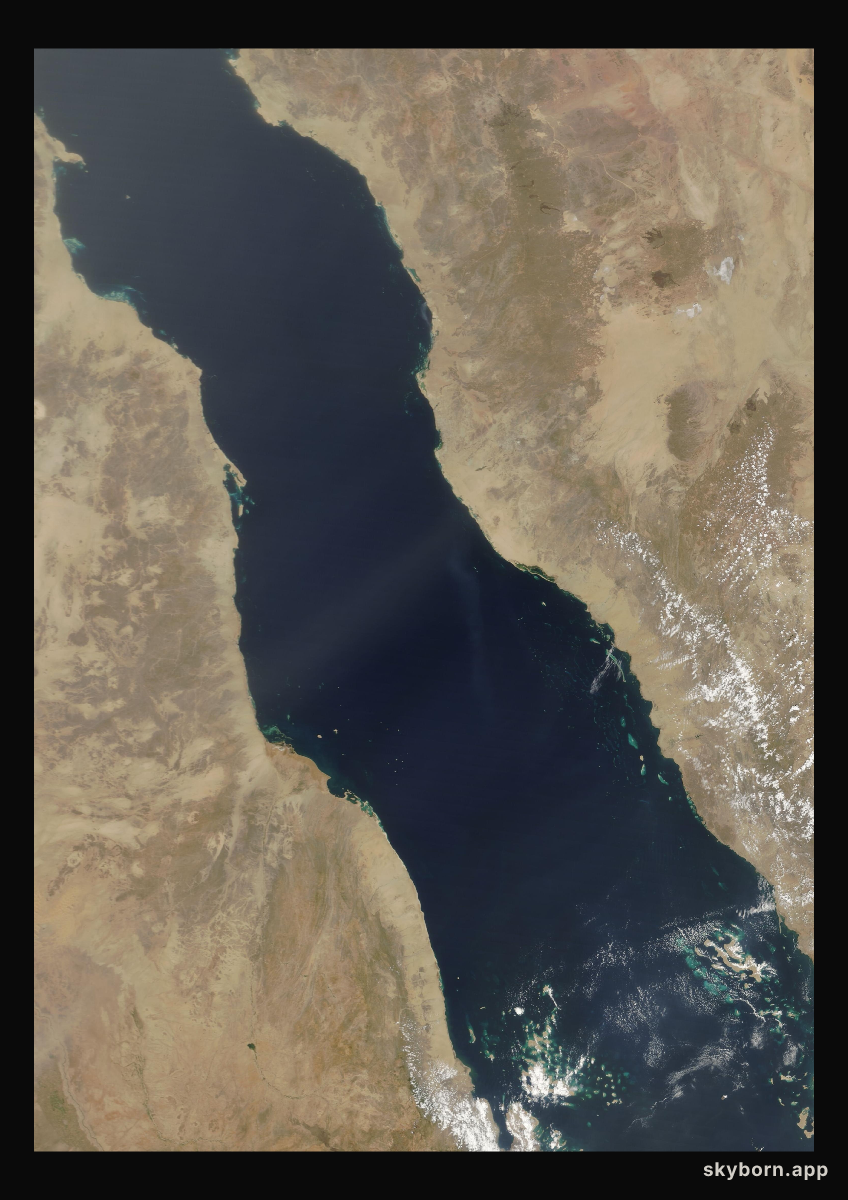 The Earth on 13 April 2018 · Red Sea