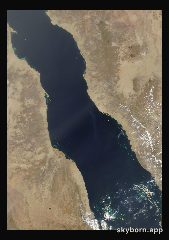 The Earth on 13 April 2018 · Red Sea