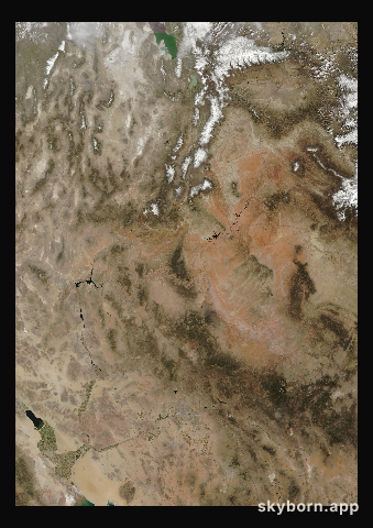 The Earth on 14 April 2018 · Colorado Plateau
