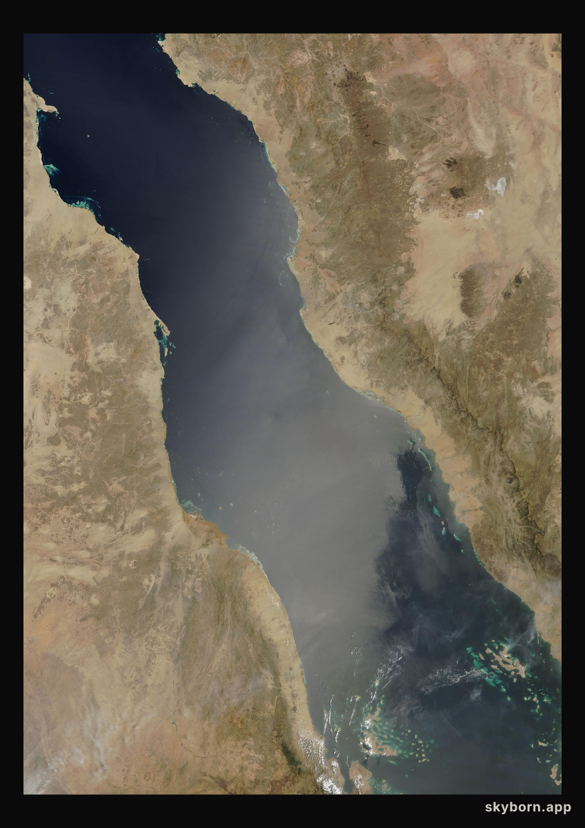 The Earth on 16 April 2018 · Red Sea