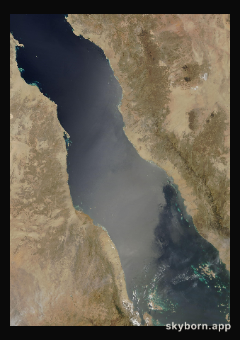The Earth on 16 April 2018 · Red Sea
