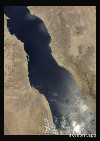 The Earth on 18 April 2018 · Red Sea