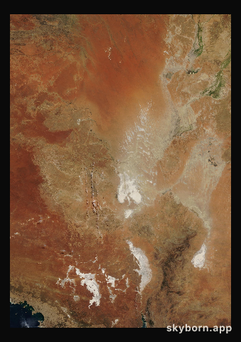 The Earth on 22 April 2018 · Lake Eyre, Australia