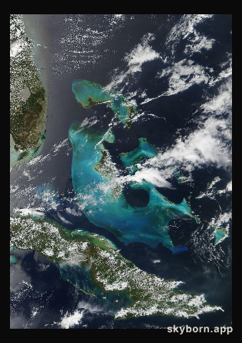 The Earth on 25 April 2018 · Bahamas