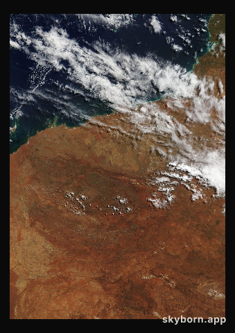 The Earth on 26 April 2018 · Pilbara, Western Australia