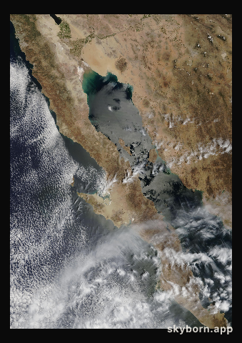 The Earth on 28 April 2018 · Baja California
